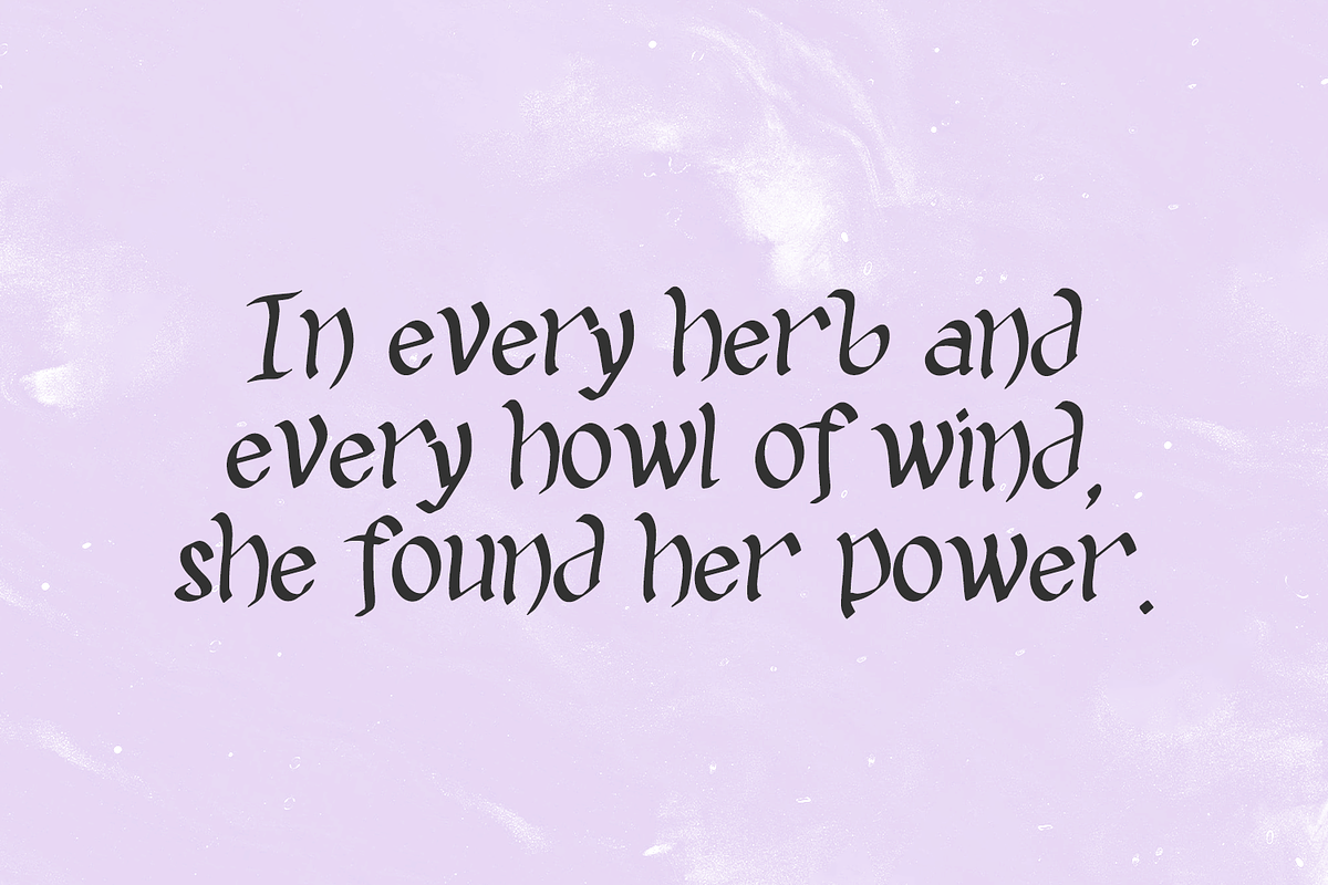 Witchlore Display Font, a Handwritten Font by Beck McCormick (Photo 9 of 10)
