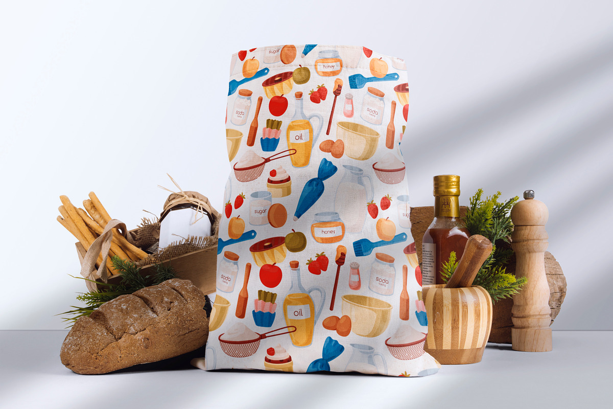 Baking tools seamless patterns set, a Pattern Graphic by Good Studio (Photo 5 of 8)