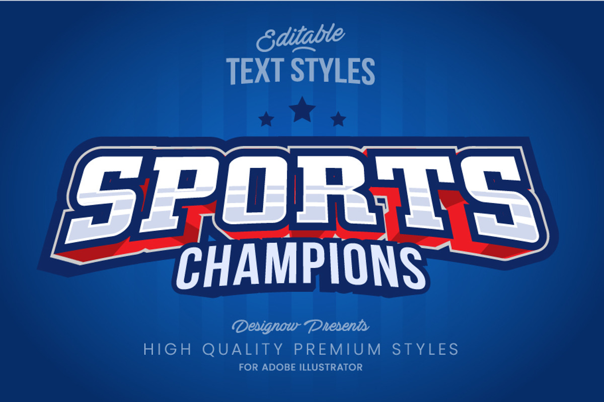 Modern Sports Style Text Effect, a Layer Style Add-On by Designow Group