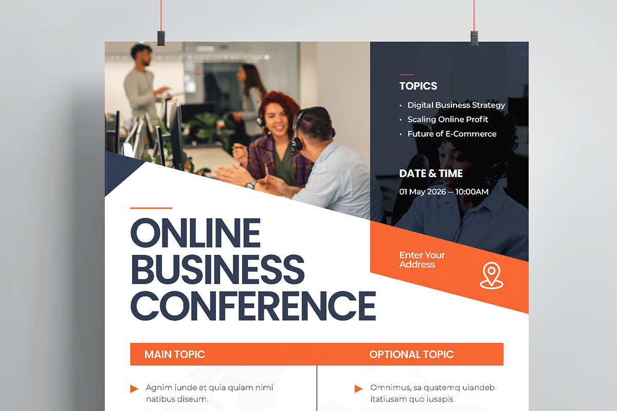 Online Business Conference Flyer, a Flyer Template by MightyDesign (Photo 2 of 8)
