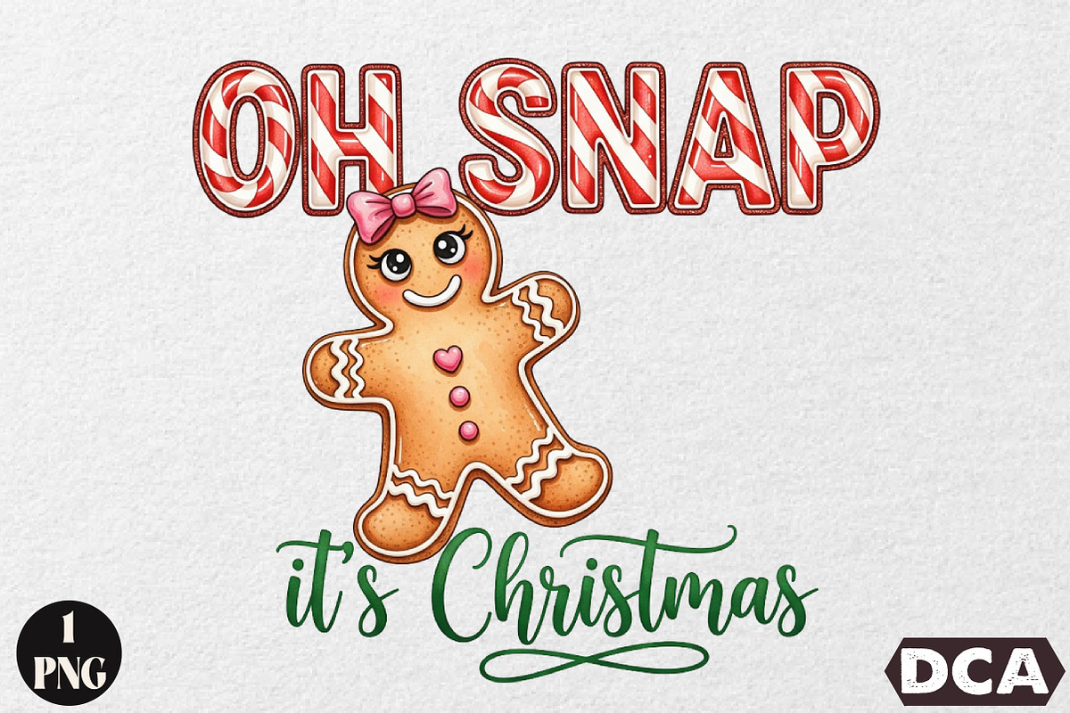 Oh snap! It's Christmas PNG, an Illustration by DreamCafeArt (Photo 1 of 6)