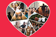 Heart Photo Collage Canva Template, a Social Media Template by GraphiCarola (Thumbnail 8 of 15)