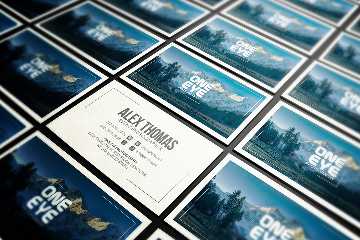 Minimal Photographer Business Card, a Business Card Template by Marvel (Photo 2 of 5)