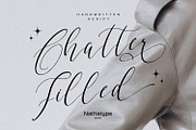 Chatter Filled, a Script Font by Nathatype (Thumbnail 1 of 11)
