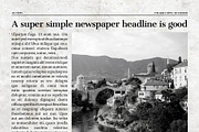 Vintage InDesign Newspaper Template, a Flyer Template by Newspaper Templates (Thumbnail 9 of 12)