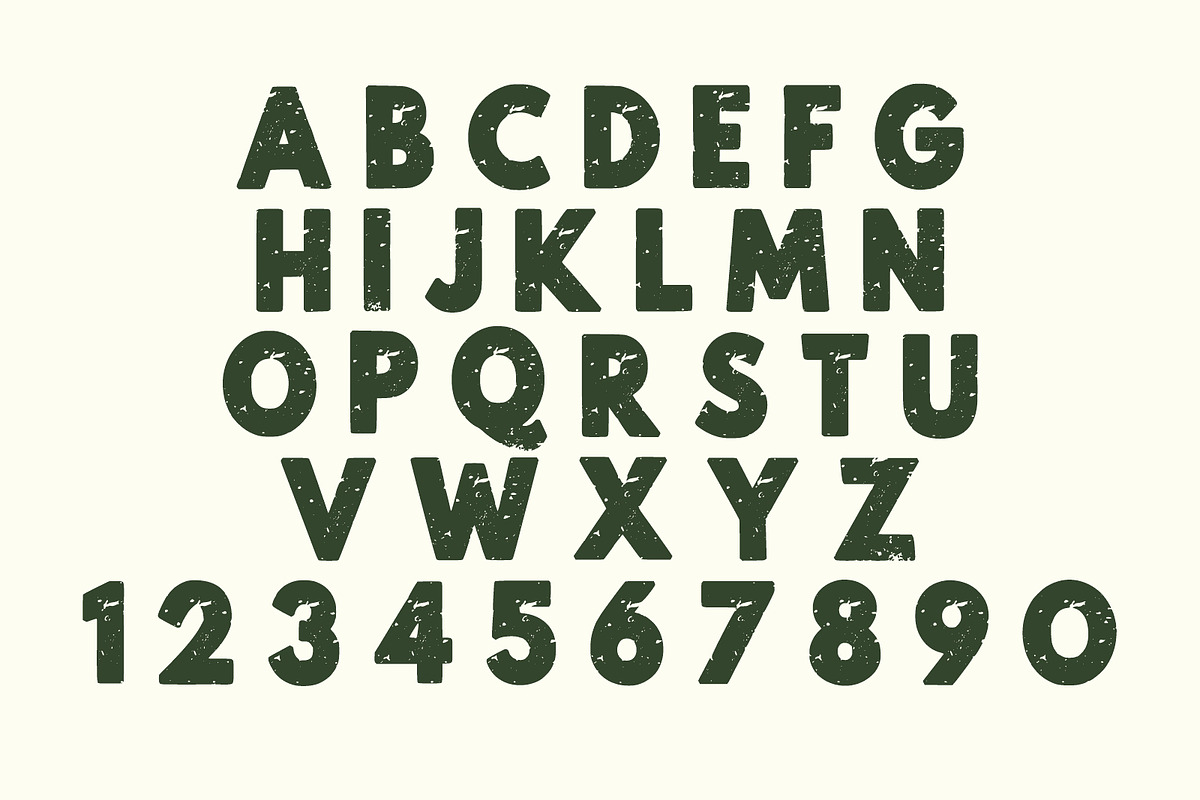Bold Grunge Vintage Font, a Serif Font by Fourteen Letter (Photo 6 of 6)