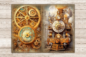 Steampunk Junk Journal Pages