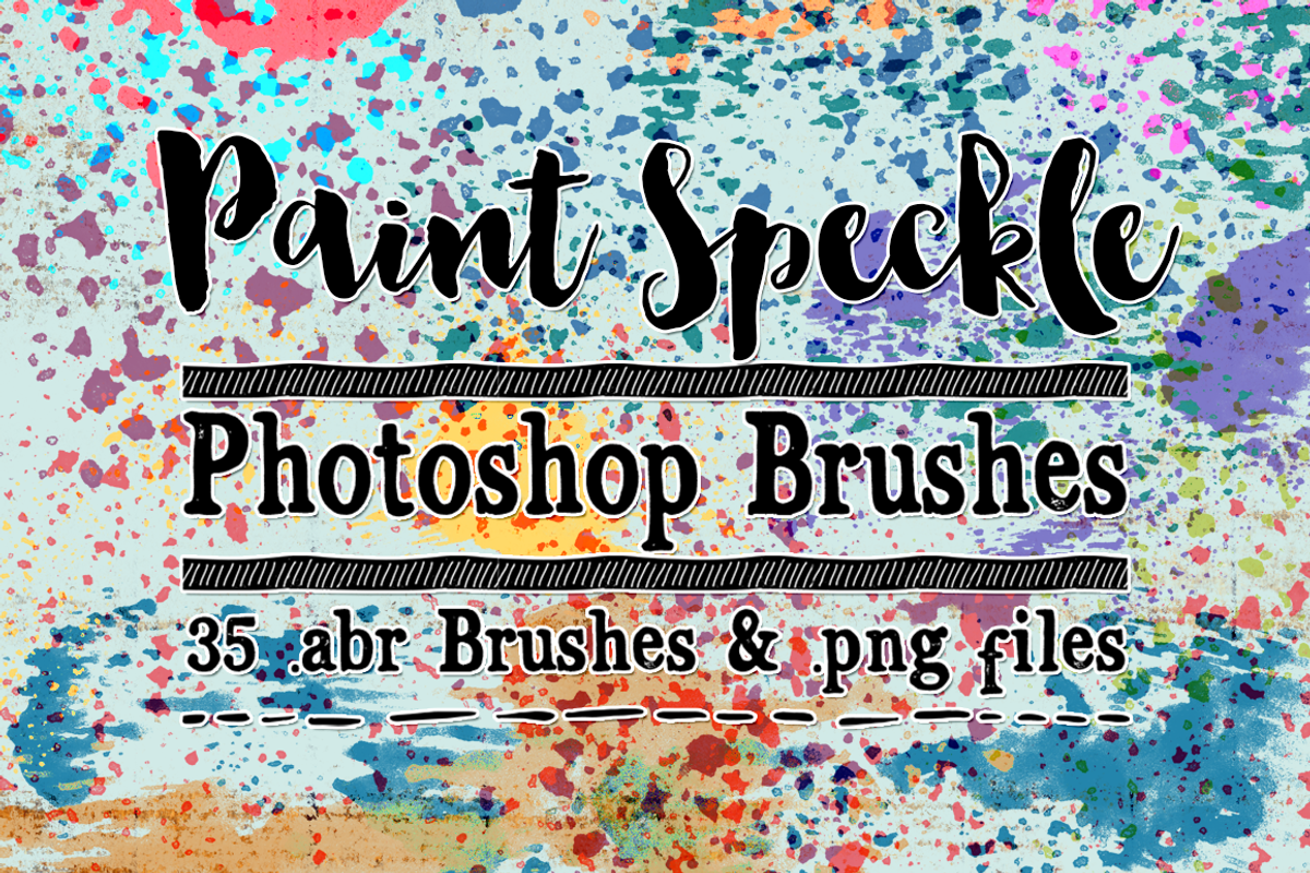 Paint Speckles 35 Photoshop Brushes preview 5