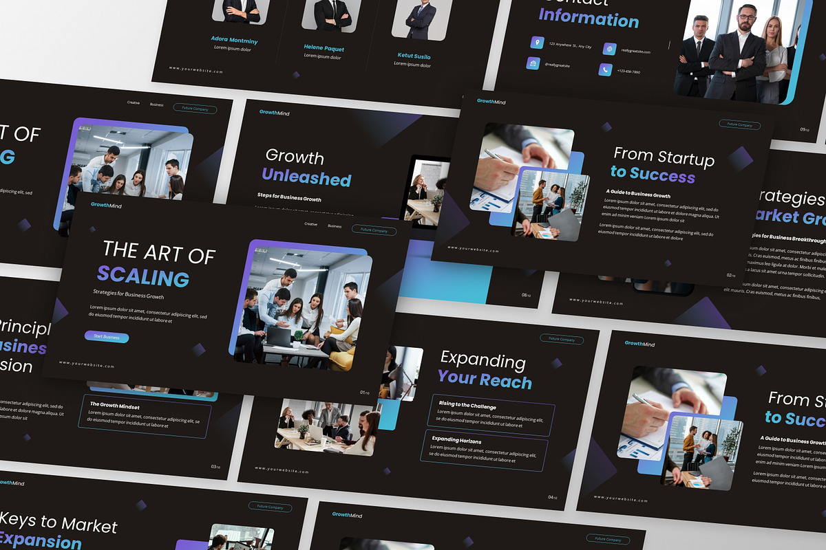 GrowthMind - Growth PowerPoint, a Presentation Template by GraphauseProject (Photo 4 of 6)