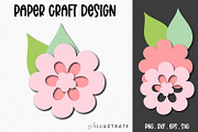 Paper Flower SVG Cut File Bundle, a Decorative Illustration by illuztrate (Thumbnail 15 of 16)