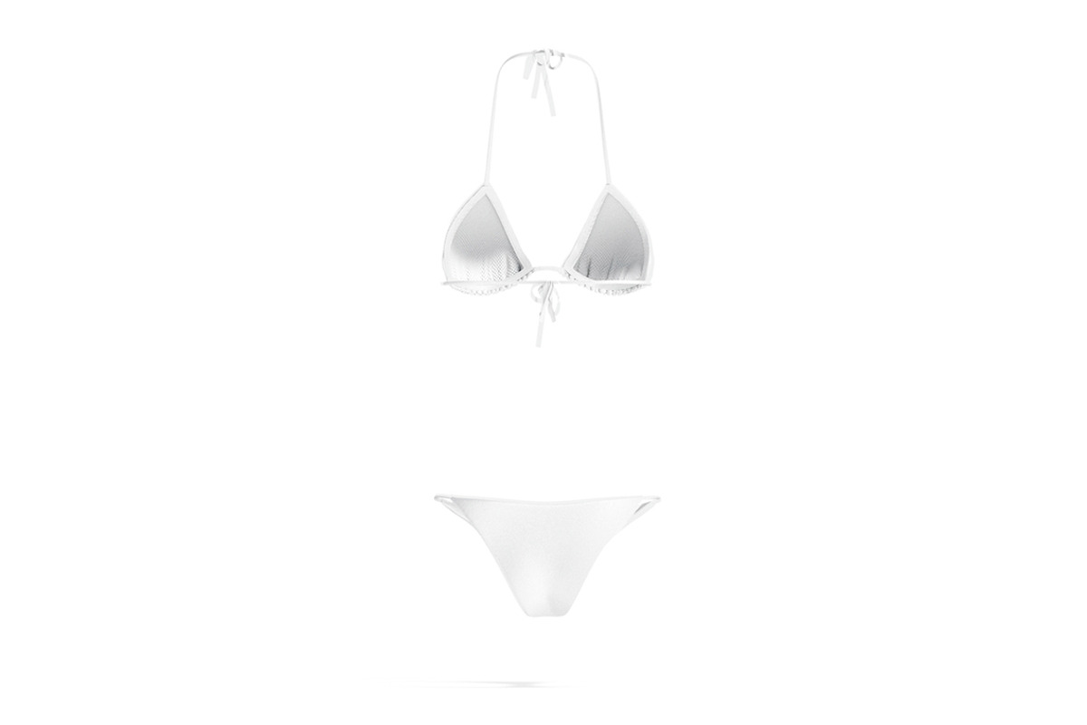 White Beach Women Bikini 3D Model, an Object 3D Model by rebrandy (Photo 3 of 10)