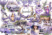 Lavender Sublimation Clipart, an Illustration by Digital Xpress (Thumbnail 1 of 3)