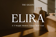 ELIRA | Modern Elegant Serif, a Serif Font by The Gelato Type (Thumbnail 1 of 12)