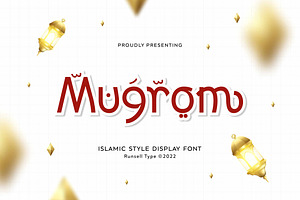 Mugrom - Arabic Font Style