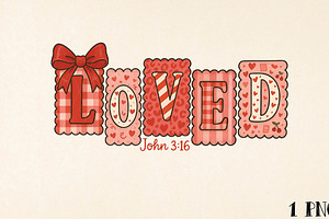 Christian Valentine PNG, Loved John, an Illustration by DreamPrint404