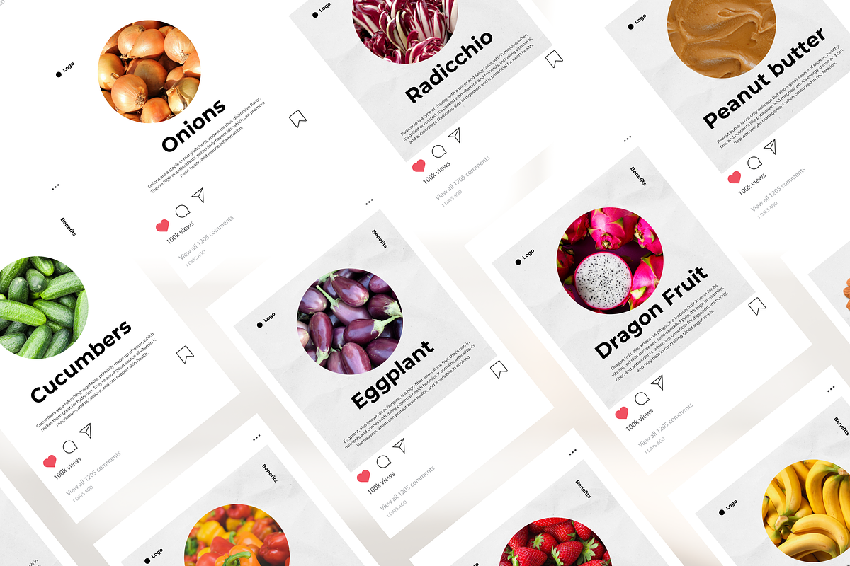 Food Nutrition Templates I Canva, a Social Media Template by The Social Stuff (Photo 5 of 12)