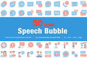 Speech Bubble Flat Style Icon, an Icon by sripfoto (Thumbnail 1 of 2)