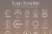 Bohemian Line Art Logos, an Illustration by AnnArt (Thumbnail 7 of 8)