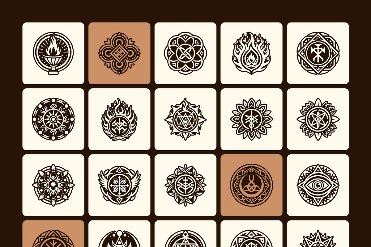795 Sacred Symbols, a Solid Icon by Creative Stall (Photo 14 of 21)