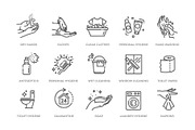 Hygiene Icons. Outline Icons, an Object Graphic by Tettygreen (Thumbnail 2 of 3)