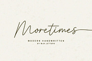 Moretimes Script, a Script Font by MJB Letters (Thumbnail 13 of 13)