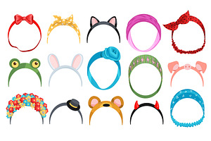 Female headband ribbon. Girly trendy, an Object Illustration by YummyBuum