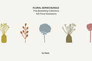 Floral Series Bundle: All 5 in 1, an Object Illustration by Veyla (Thumbnail 3 of 46)