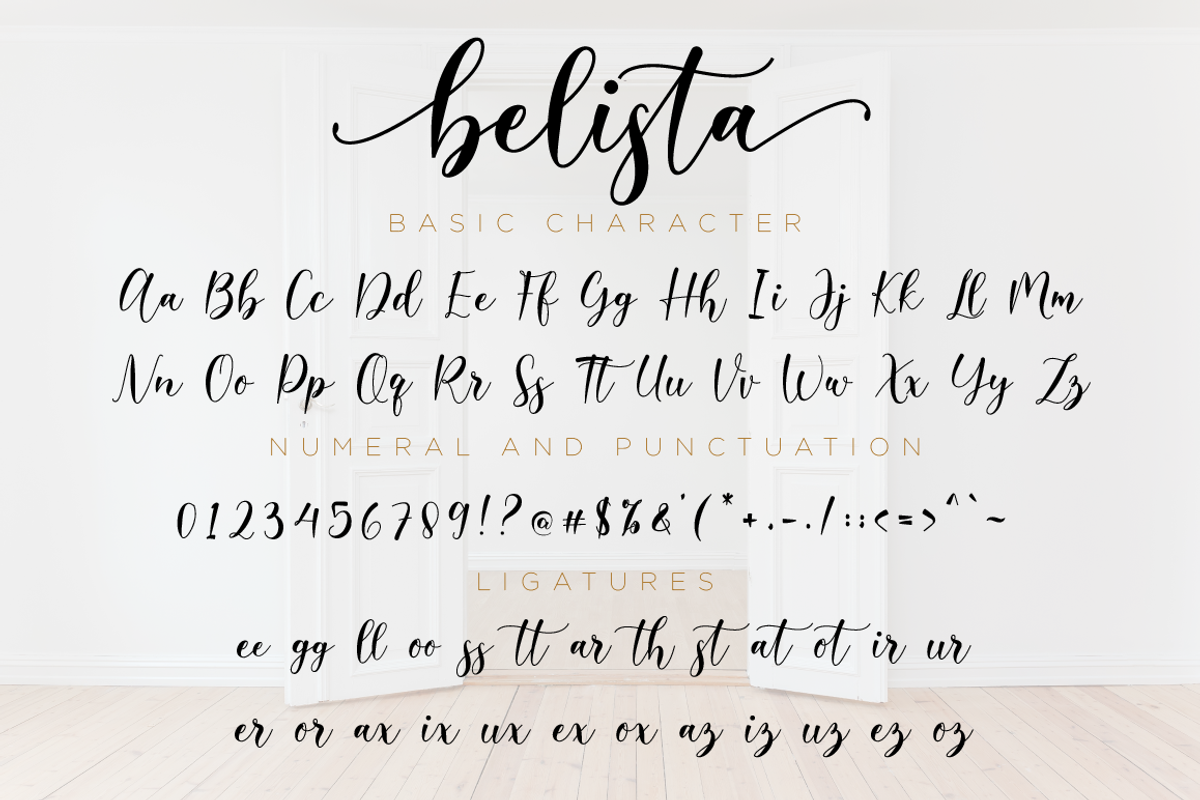 Belista Script, a Script Font by Nissa Studio (Photo 11 of 12)