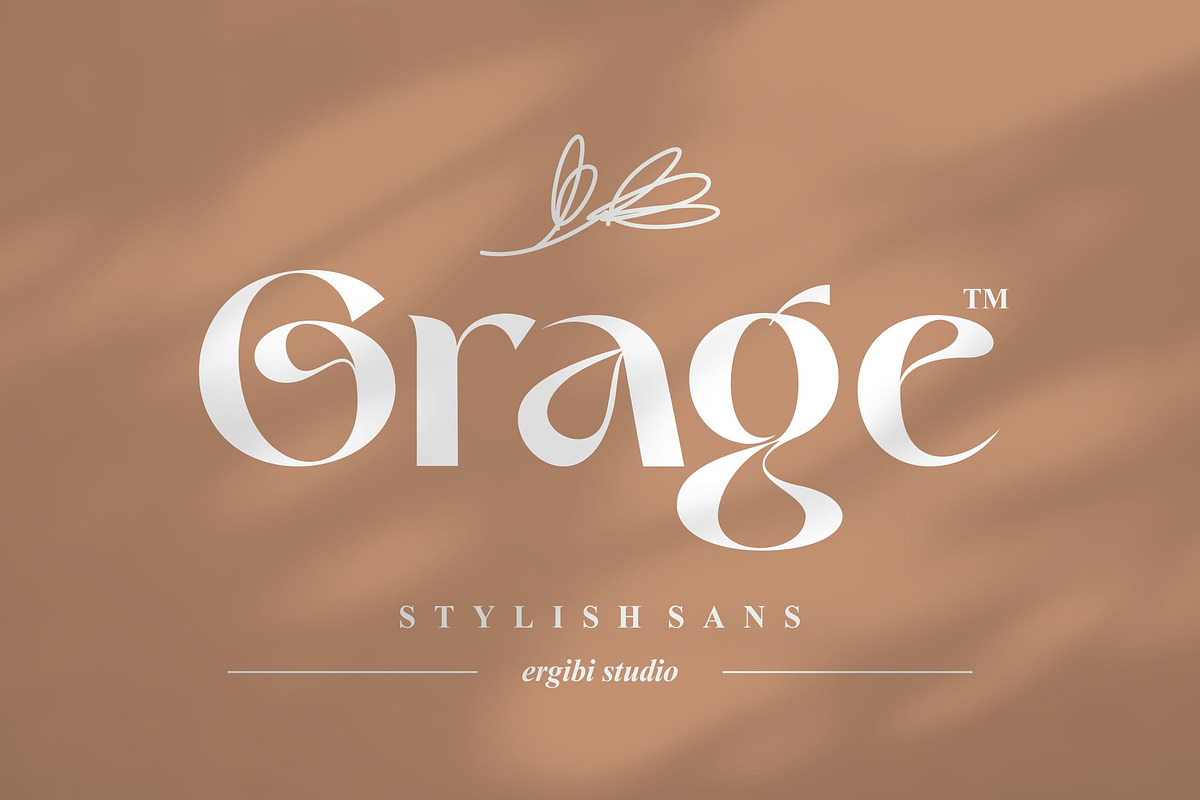 Grage - Stylish Sans, a Sans Serif Font by ErgibiStudio (Photo 1 of 10)