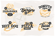 Street Food Retro Emblems, a Branding & Logo Template by Vecster (Thumbnail 2 of 6)