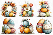 Spring Easter Watercolor Clipart, an Illustration by Craft Nest (Thumbnail 3 of 11)