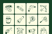 Safari Doodles Icons, an Outline Icon by Vectors Market (Thumbnail 7 of 9)
