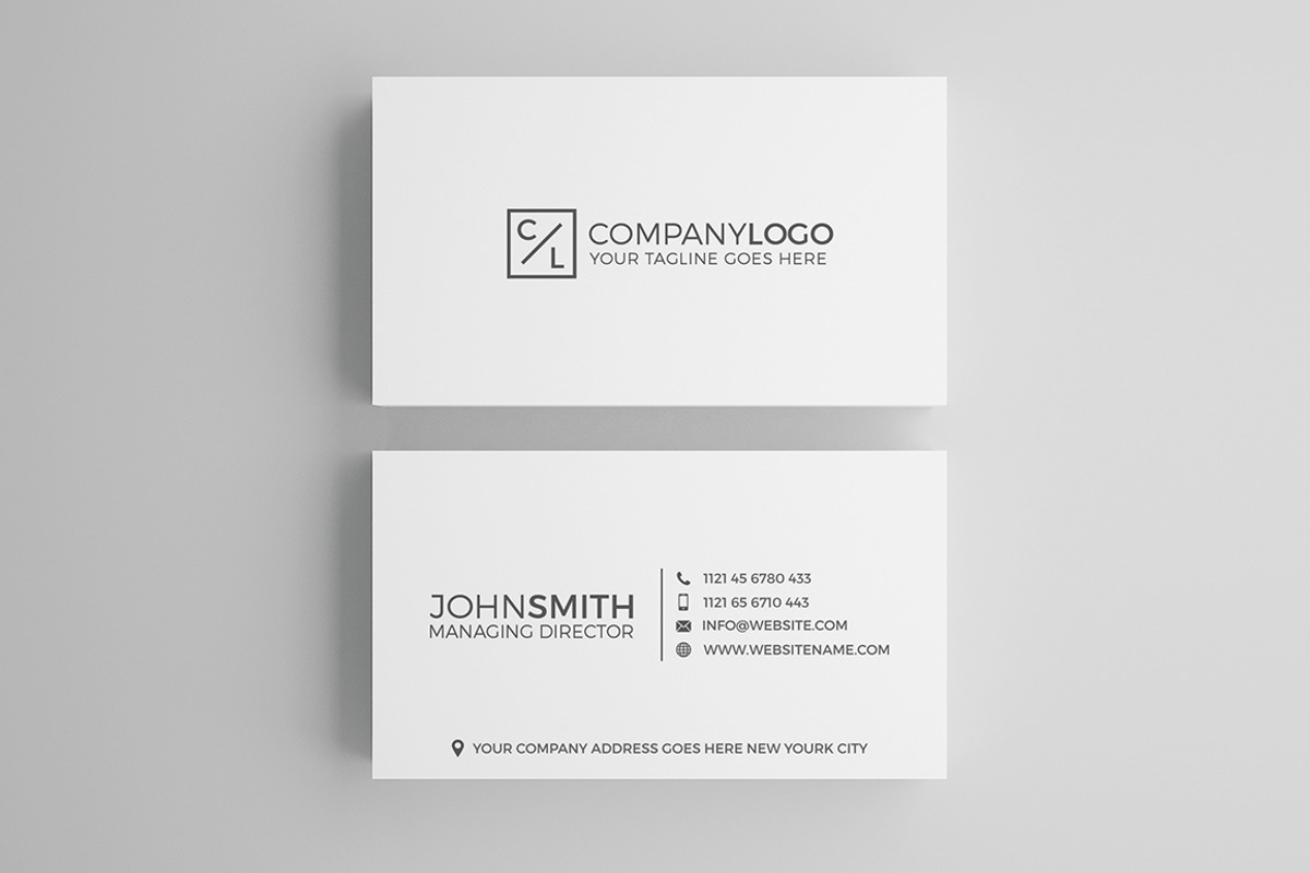 Minimal Modern Business Card Design, a Business Card Template by Shahjhan (Photo 1 of 3)