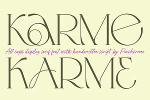 Karme // Modern Font Duo