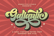 Gallantic - Vintage Retro Font, a Serif Font by Subectype Studio (Thumbnail 1 of 9)