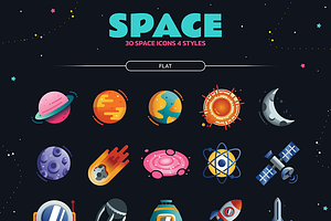 Space 30 Icons