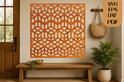Geometric Wooden Wall Art SVG, an Object Graphic by DreamCafeArt (Thumbnail 3 of 4)