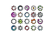 Set of loading icons and progress, an Object Graphic by pikepicture (Thumbnail 1 of 3)