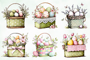 Whimsical Easter Basket Png Clipart, an Illustration by Creative Art (Thumbnail 4 of 8)