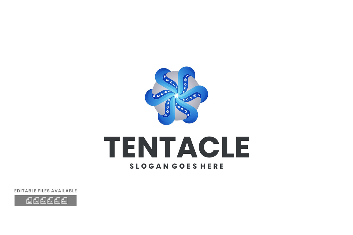 Tentacle Gradient Colorful Logo, a Branding & Logo Template by ivan_artnivora