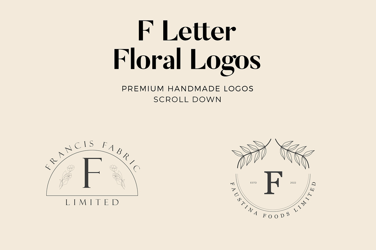 520 A to Z Floral Logos Bundle, a Branding & Logo Template by AN Productions (Photo 39 of 223)