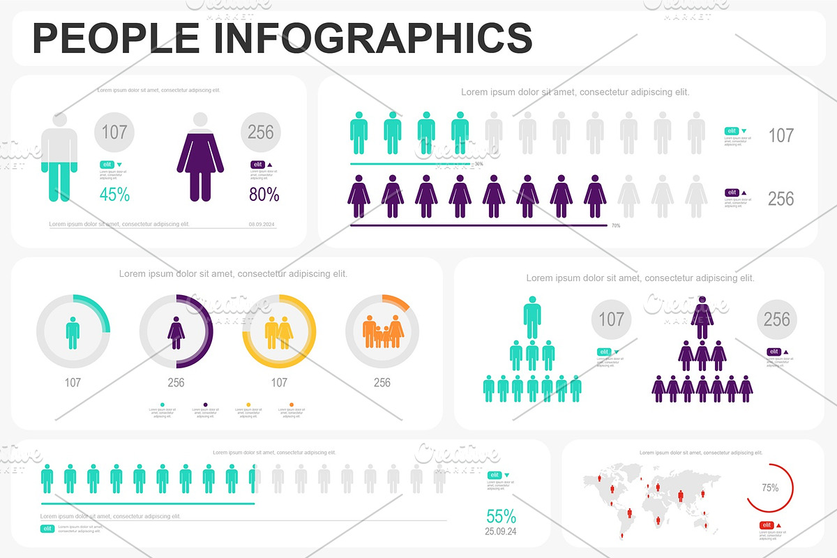 Business Infographics Templates, a Presentation Template by alexdndz (Photo 6 of 11)
