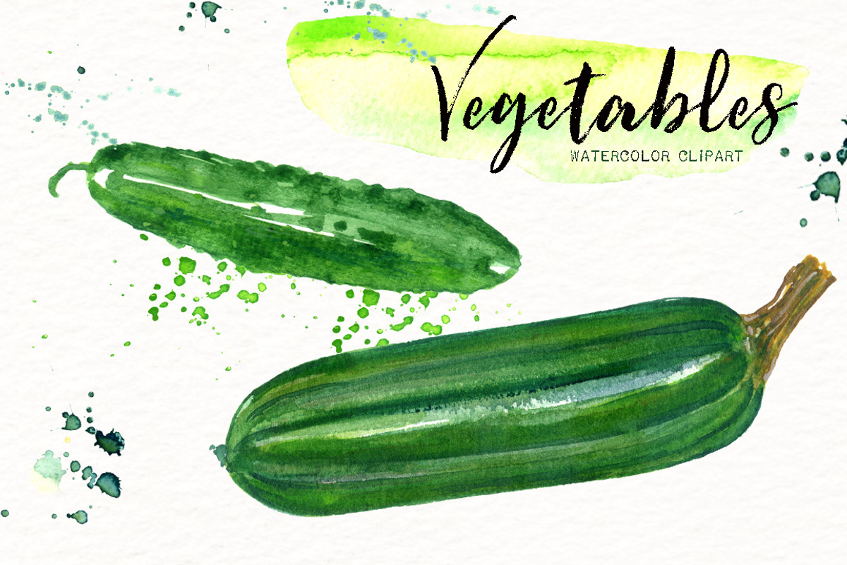 Vegetables. Watercolor clipart., an Illustration by LABFcreations (Photo 11 of 11)