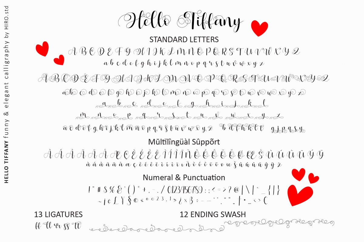 Hello Tiffany - Script Font, a Script Font by HIRO.std (Photo 9 of 10)