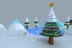 Low Poly Christmas Igloo