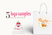ORGANIC LOGO ELEMENTS – FRUITS, an Illustration by Friendly Label (Thumbnail 5 of 5)