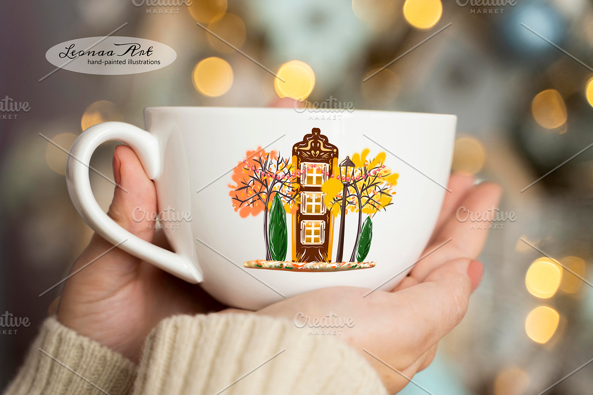 Autumn Magic Clip Art Set, a Seasonal Illustration by Leonaa art (Photo 6 of 9)