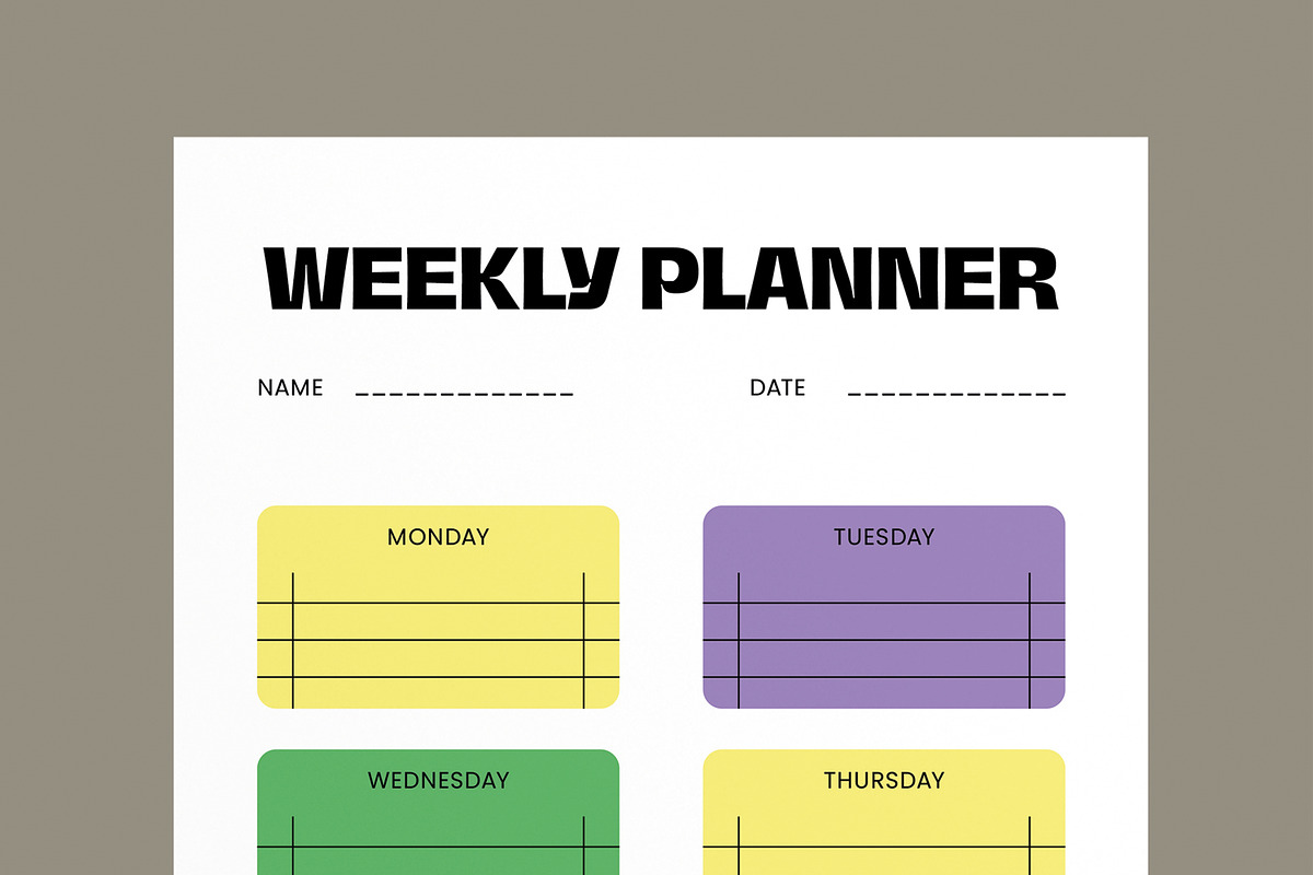 Daily and Weekly Planner Template preview 4