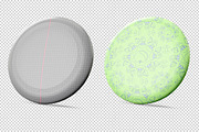 Plastic Frisbee mockup. PSD mockup., a Mockup by NatalyaZelenova (Thumbnail 5 of 6)