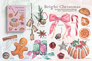 Christmas Watercolor Illustrations, a Decorative Illustration by BalanceUA (Thumbnail 5 of 18)